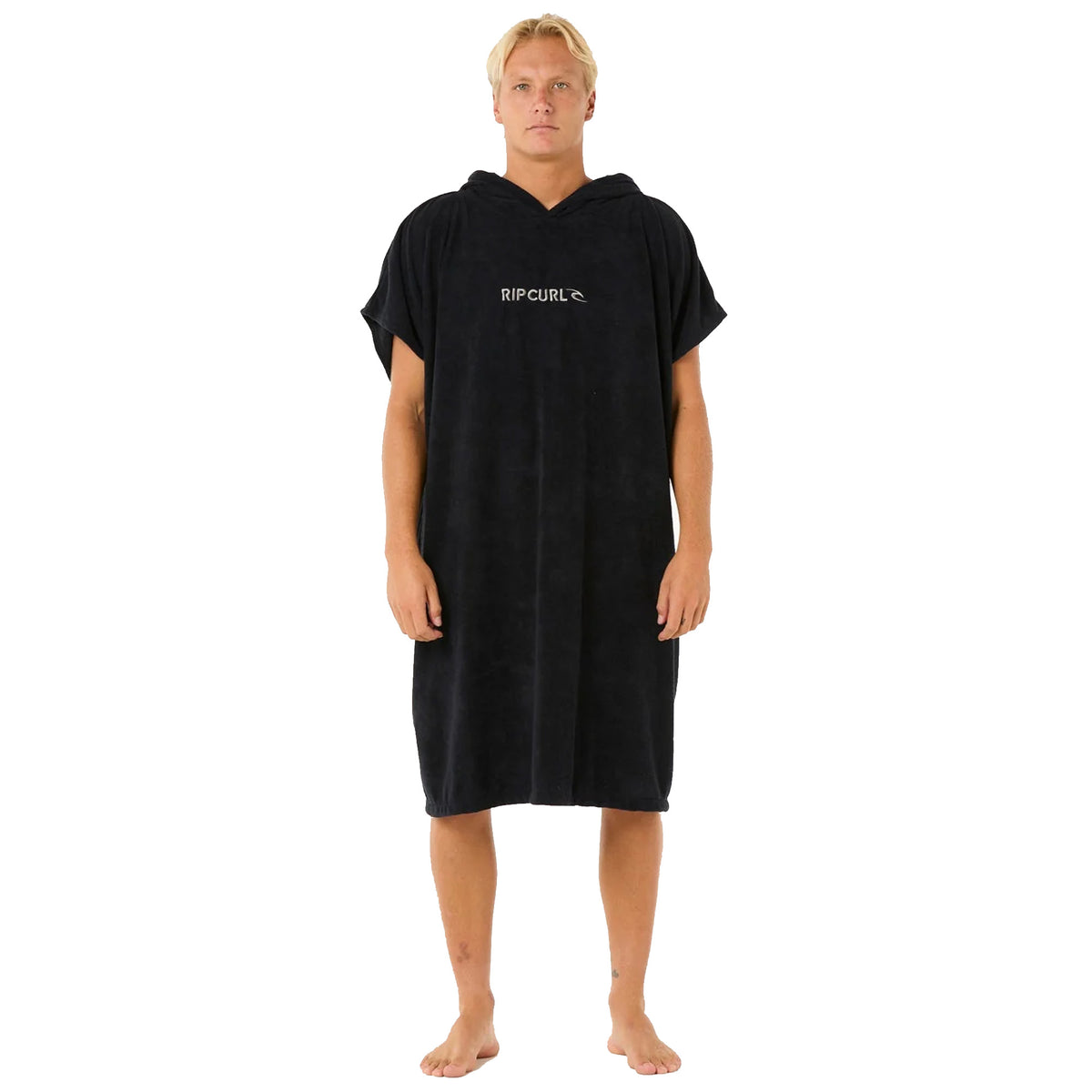 Rip Curl Brand Hooded Towel - Black/Grey