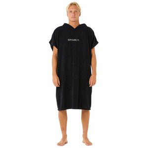 Rip Curl Brand Hooded Towel - Black/Grey
