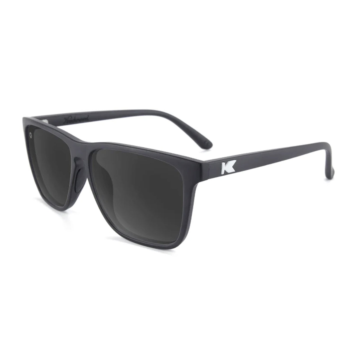 Knockaround Fast Lanes Sport Men's Sunglasses - Black/Smoke Polarized