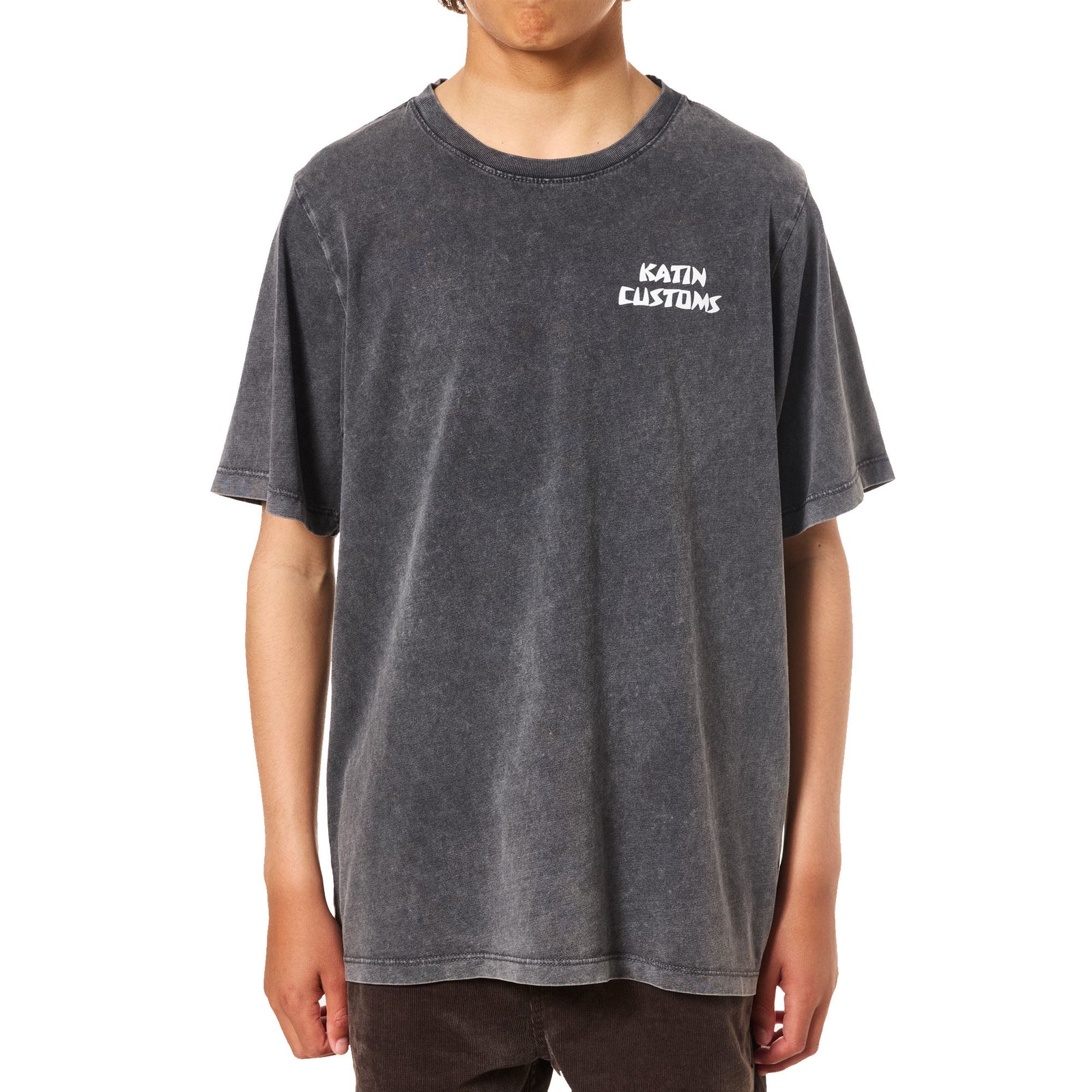 Katin Venice Youth Boy's S/S T-Shirt - Black Sand Wash
