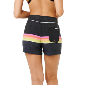 Rip Curl Surf Stripe 5" Women's Boardshorts - Black