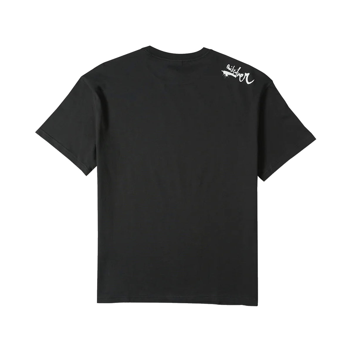 Quiksilver Young Guns Script Sticker Slap Men's S/S T-Shirt - Black