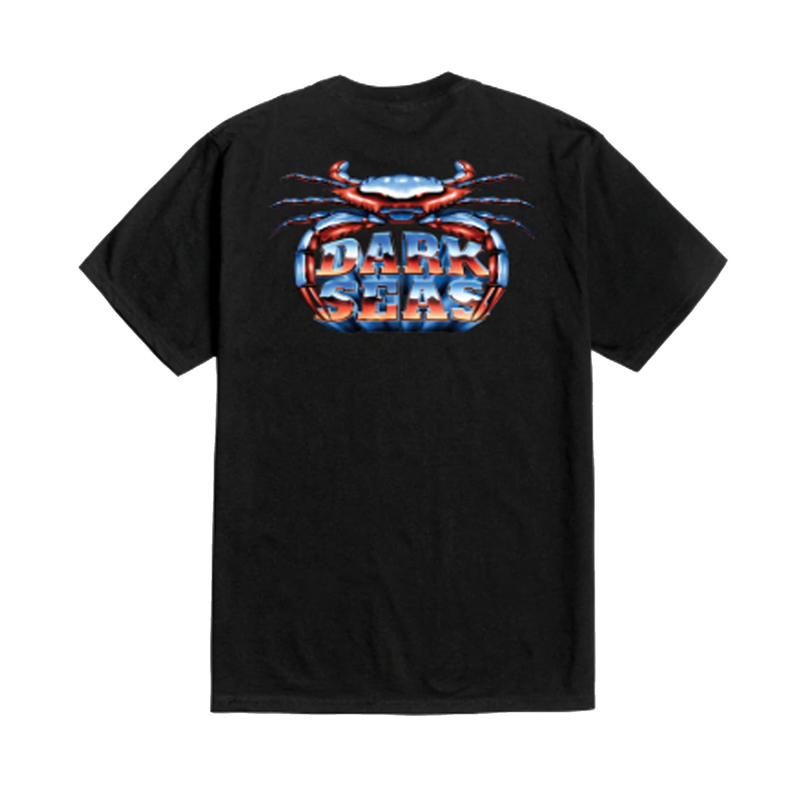 Dark Seas Chrome Crab Men's S/S T-Shirt - Black