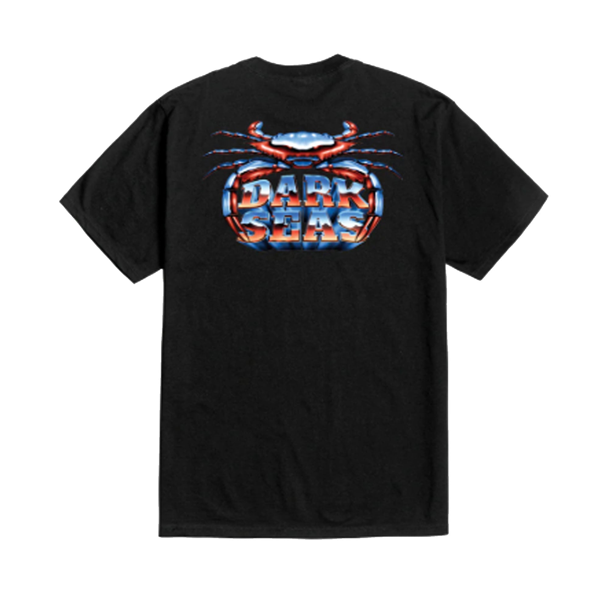 Dark Seas Chrome Crab Men's S/S T-Shirt - Black