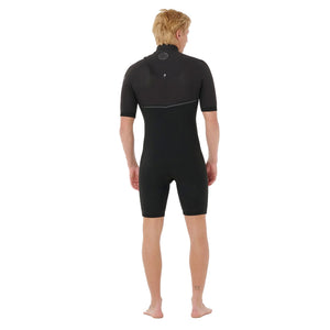 Rip Curl E-Bomb 2/2mm Zip Free Men's S/S Springsuit Wetsuit - Black