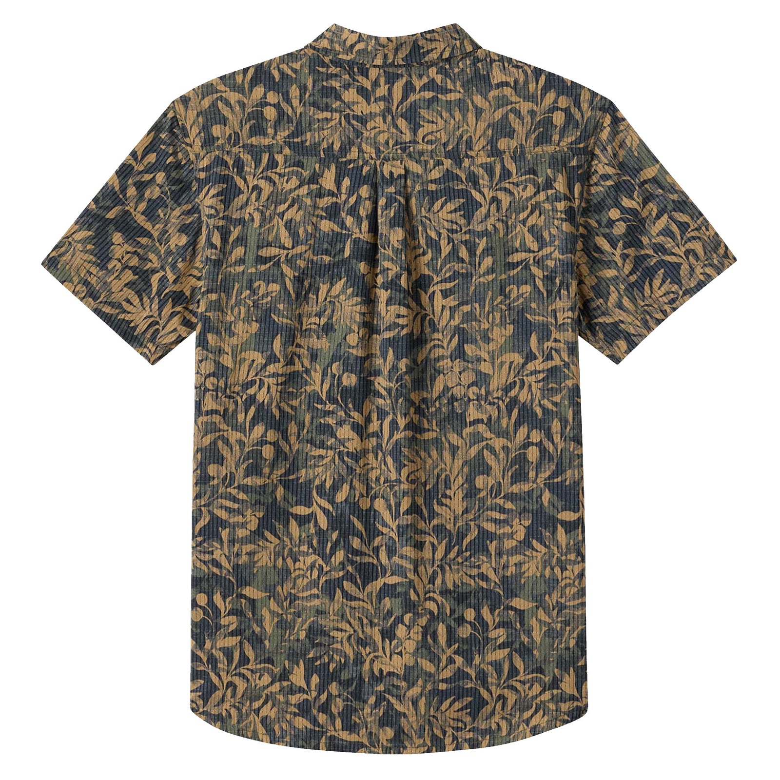 O'Neill TRVLR Perforated Printed Standard Fit Men's S/S Dress Shirt - Black