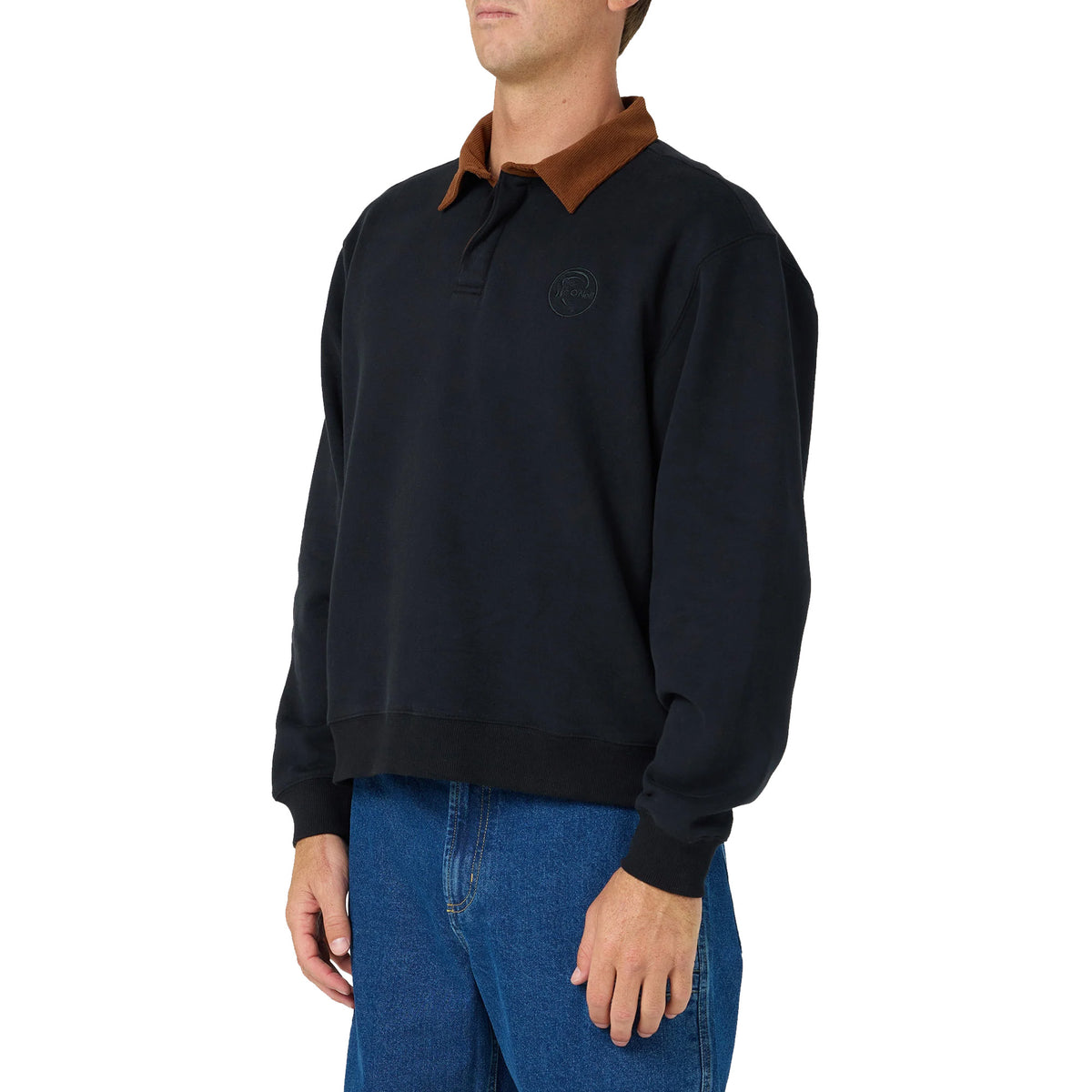 O'Neill O'Riginals Fleece Rugby Polo Men's L/S Shirt - Black