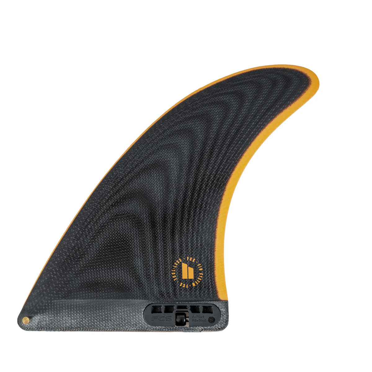 FCS II Single Performance Glass Longboard Fin - 7"/Black Eclipse