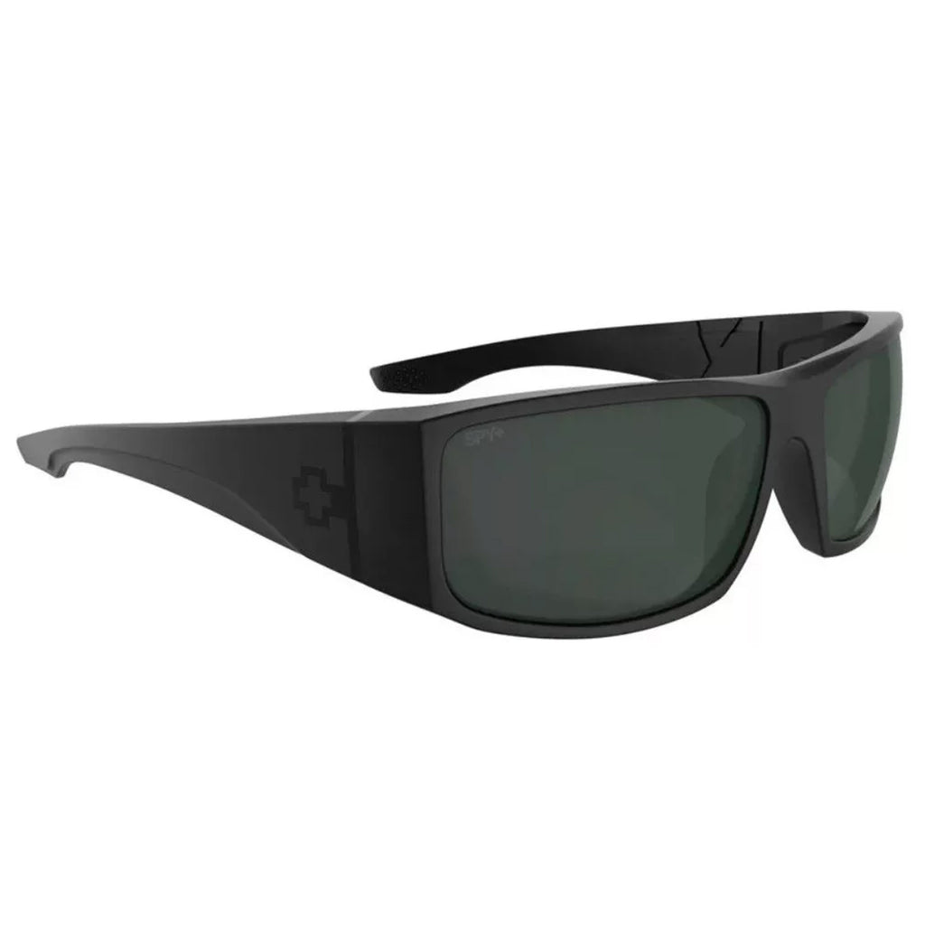 Spy Cooper XL Men's Sunglasses - Matte Black/Happy Grey Green