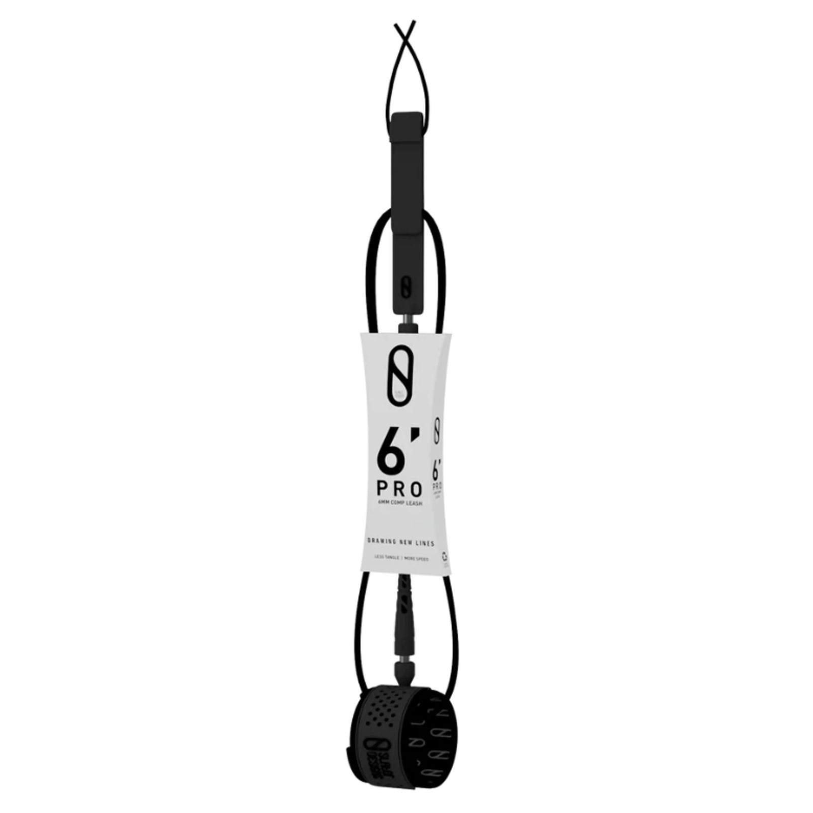 Slater Designs 6mm Comp Surfboard Leash - 6'/Black