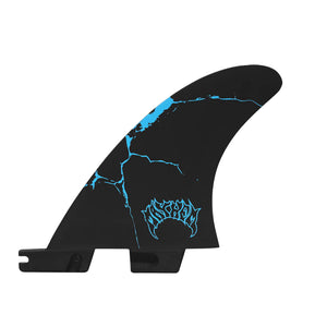 FCS II Mayhem Driver Quad Rear Surfboard Fins - Large/Blue