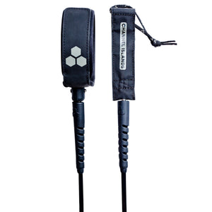 Channel Islands Longboard Calf Surfboard Leash - 10' x 1/4"/Black