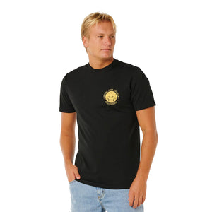 Rip Curl Sunrise Desto Standrd Men's S/S T-Shirt - Black