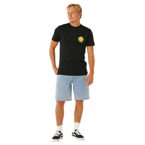 Rip Curl Sunrise Desto Standrd Men's S/S T-Shirt - Black