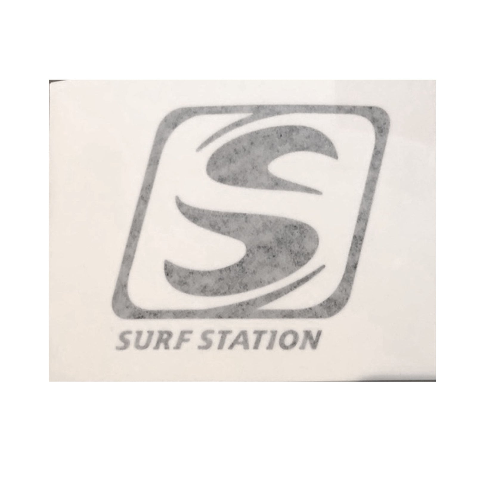 Surf Station Classic Logo Black Dye Cut Sticker