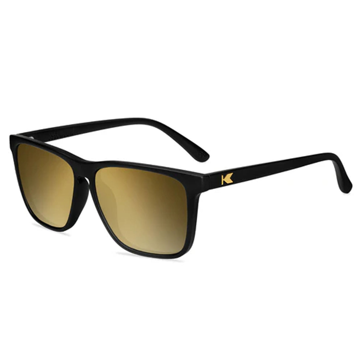 Knockaround Fast Lanes Men's Sunglasses - Black Gold Polarized