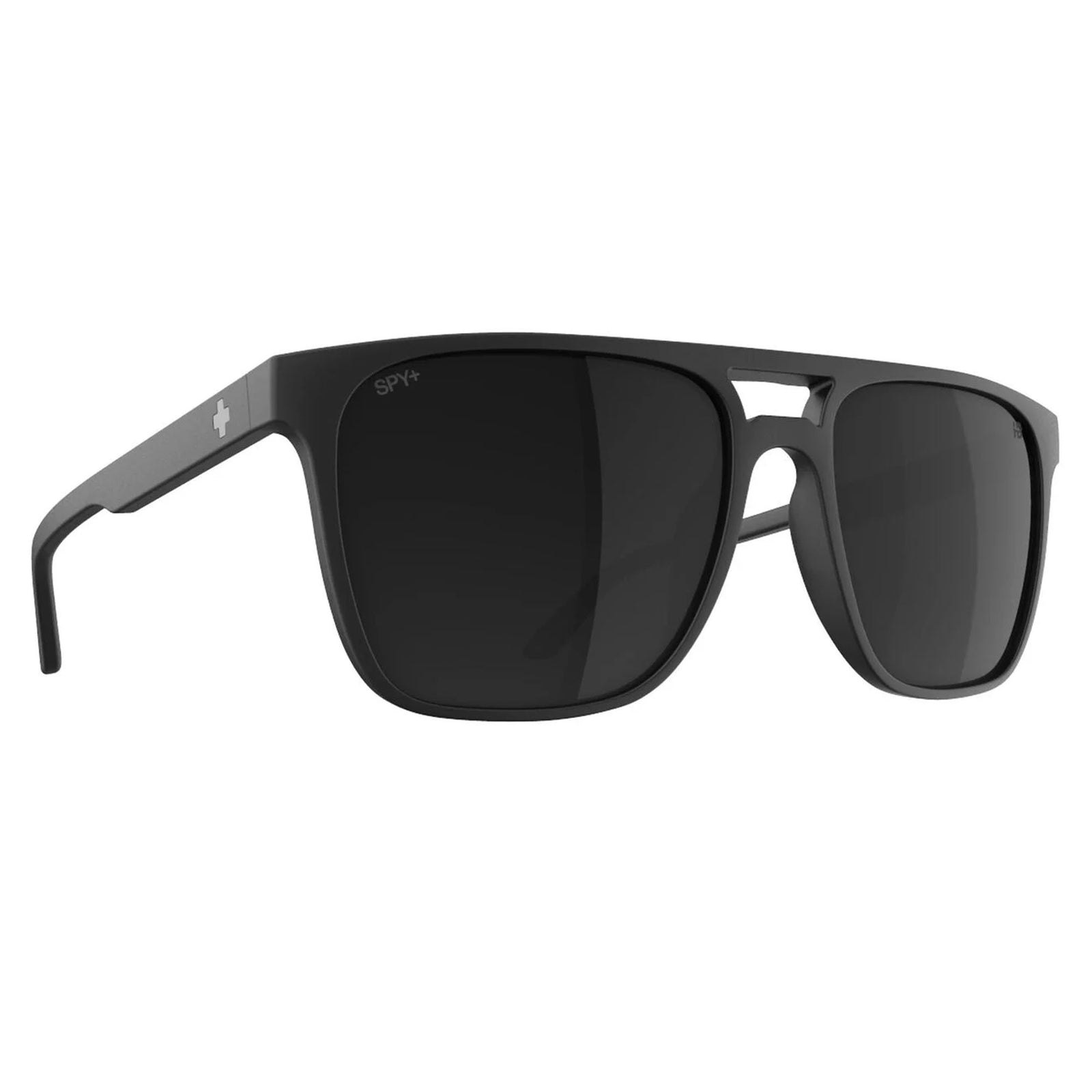 Spy Czar Men's Sunglasses - Soft Matte Black/Happy Boost Black Mirror Polarized