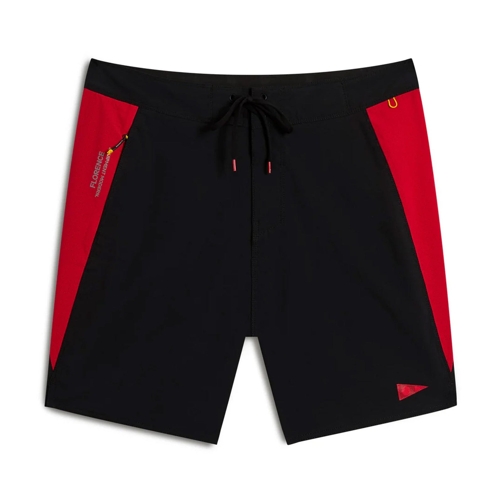 Florence Marine X Cordura® Airtex 18.5" Men's Boardshorts - Black Rescue Red