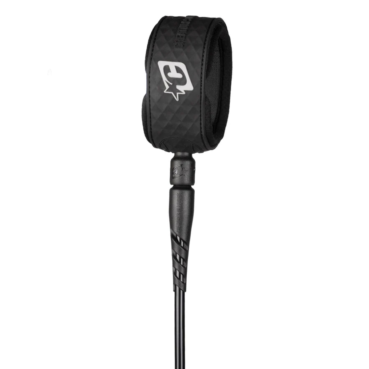 Creatures of Leisure Reliance 2.0 Standard Duty Surfboard Leash - 8'/Black Silver