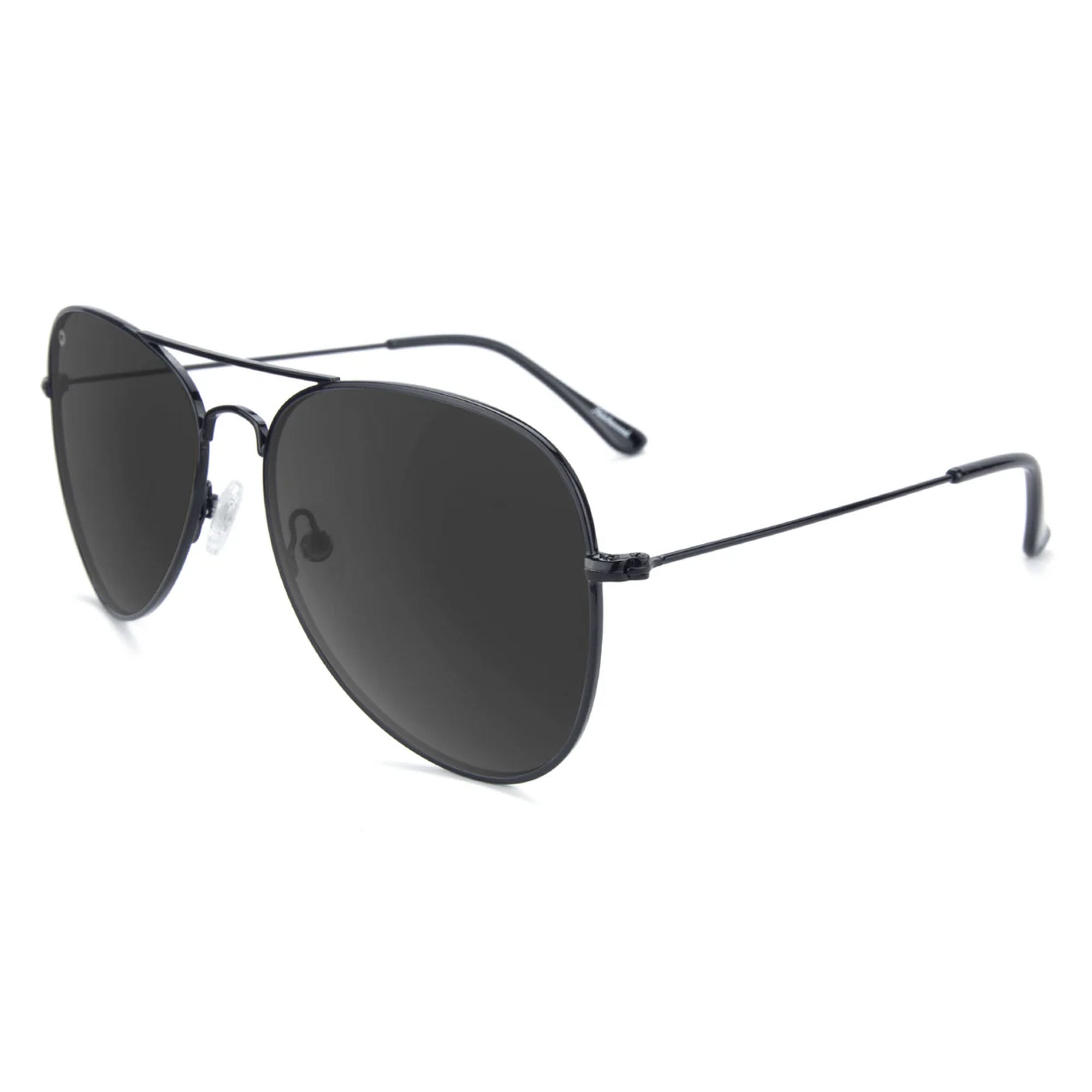 Knockaround Mile Highs Men's Sunglasses - Black Smoke Polarized
