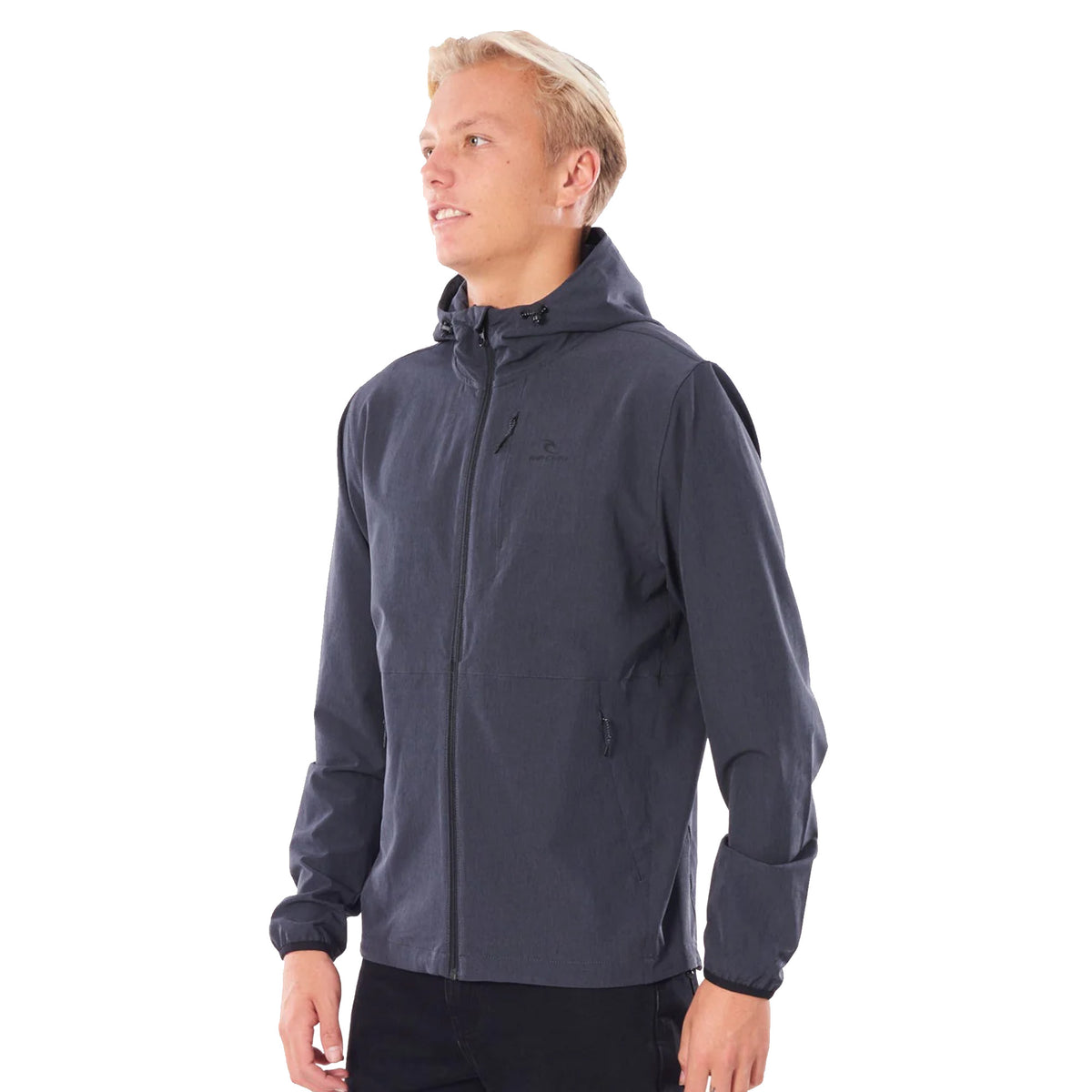 Rip Curl Elite Anti-Series Zip Through Men's L/S Jacket - Black