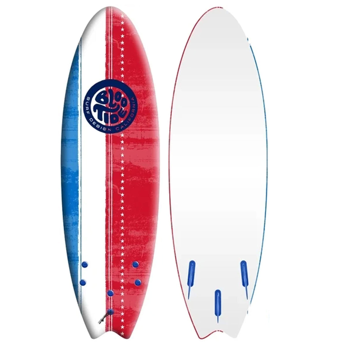 Bloo Tide Swallow 6'0 Soft Surfboard - Americana