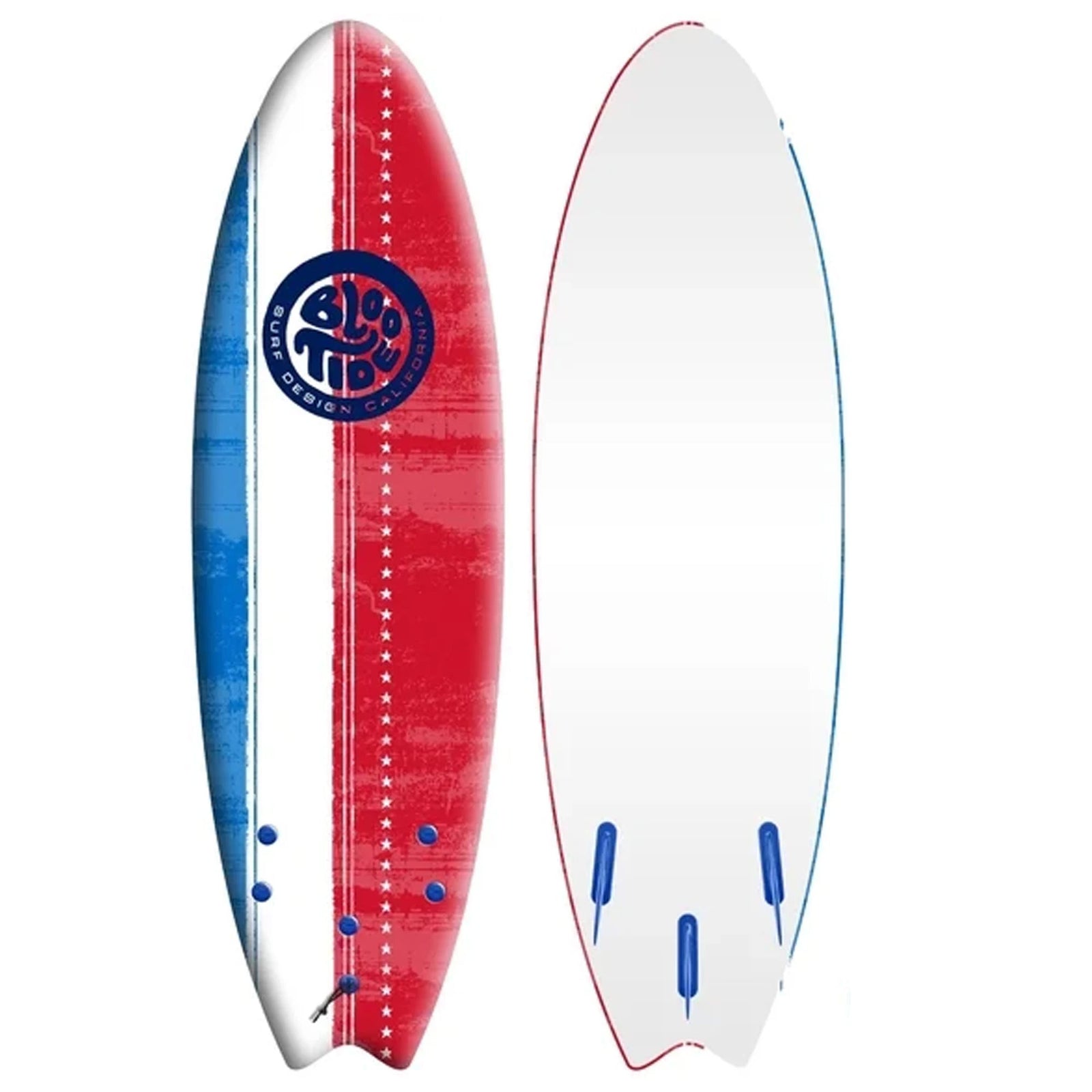 Bloo Tide Swallow 6'0 Soft Surfboard - Americana