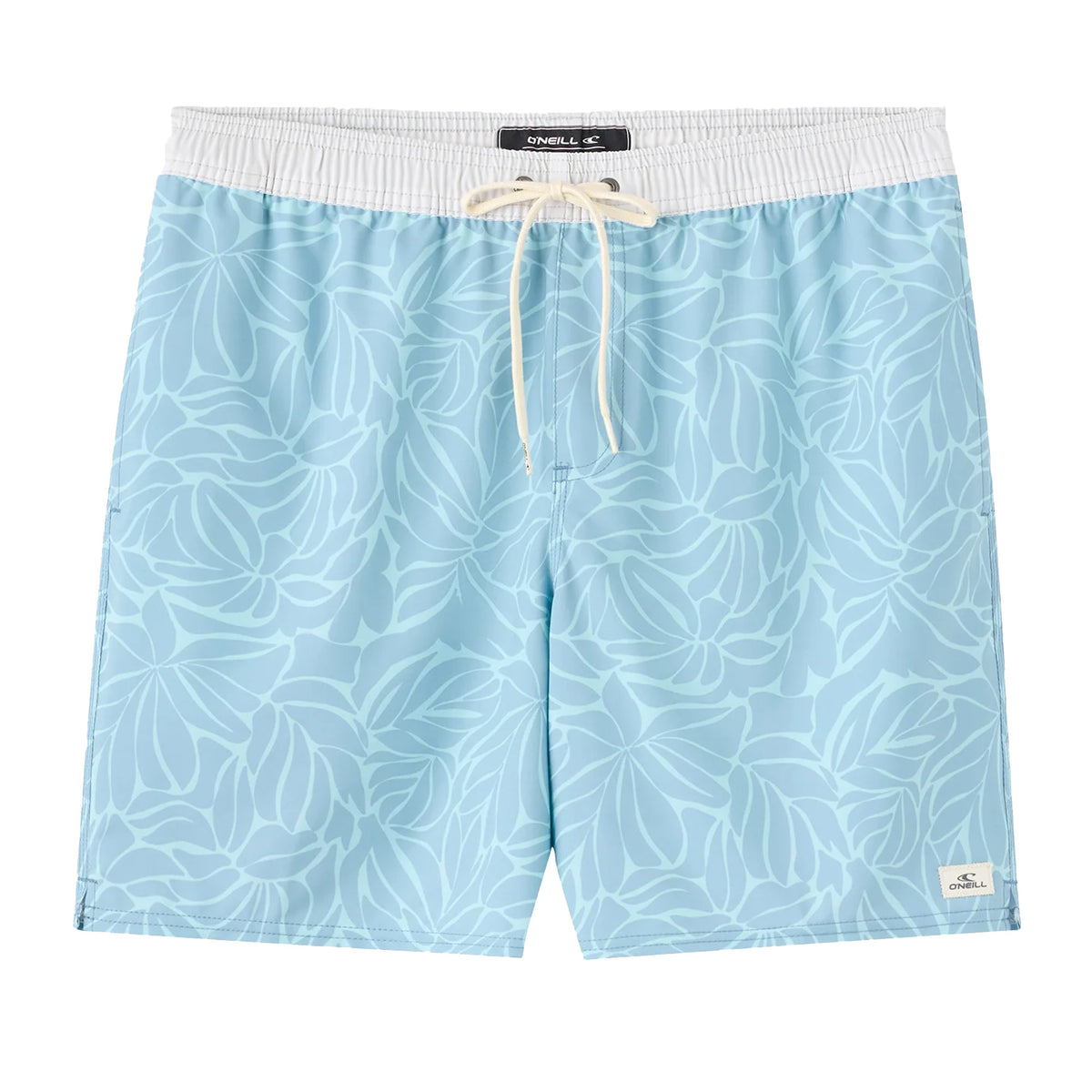 O'Neill Hermosa Elastic Waist Lined 17" Men's Boardshorts - Stone Blue