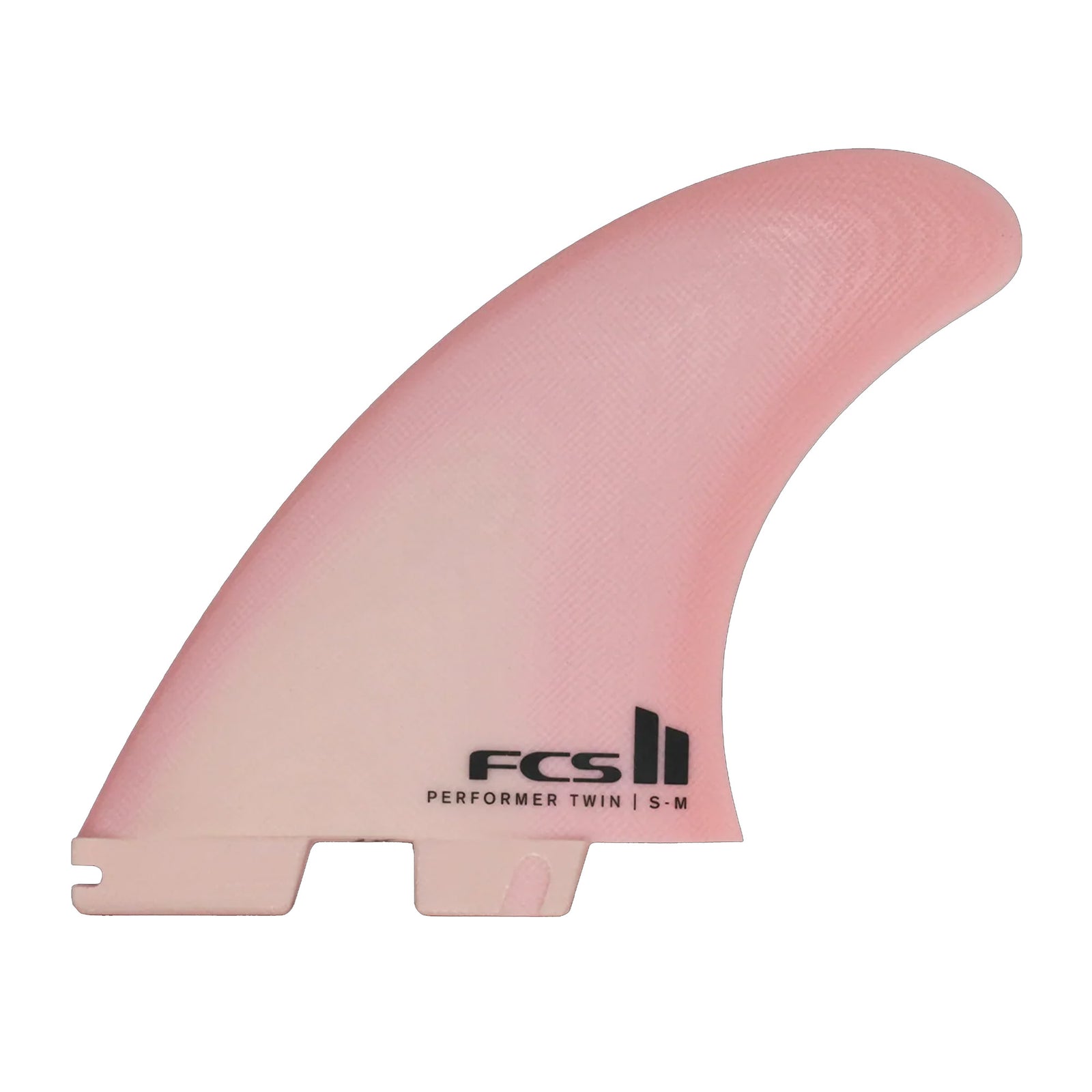 FCS II Performer Twin + 1 Performance Core Surfboard Fins - Small-Medium/Blush