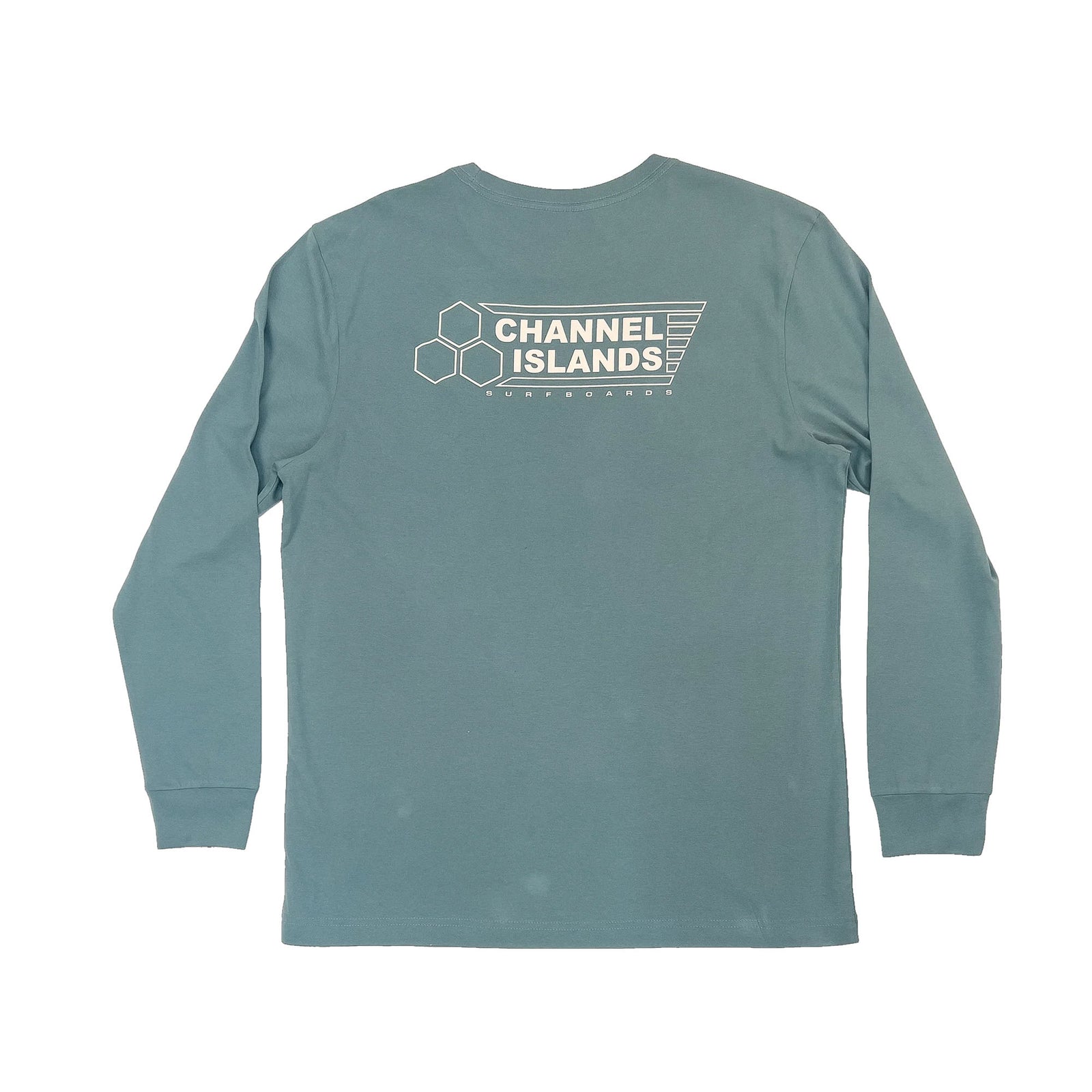 Channel Islands Solid Flag Crew Men's L/S Shirt - Blue Haze