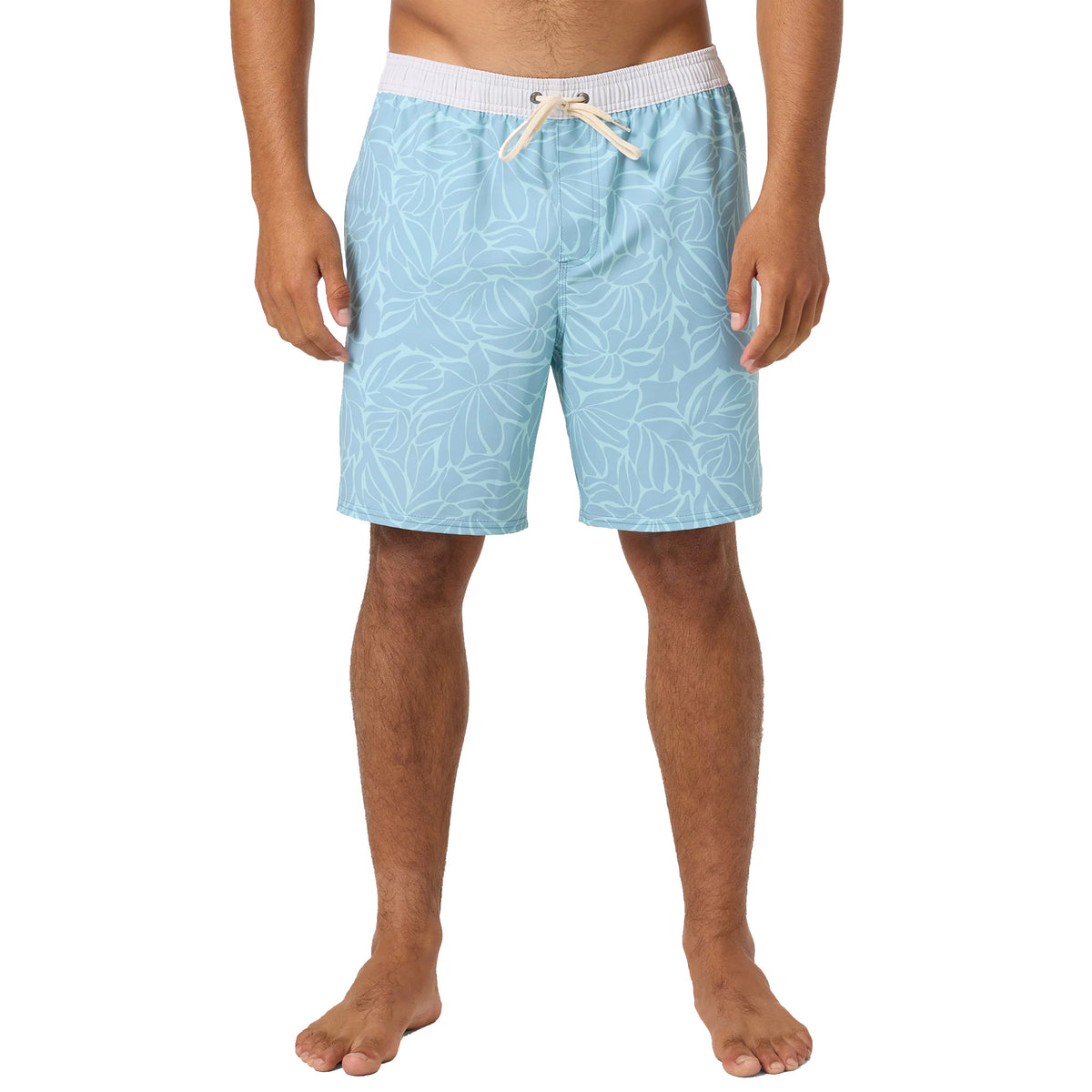 O'Neill Hermosa Elastic Waist Lined 17" Men's Boardshorts - Stone Blue