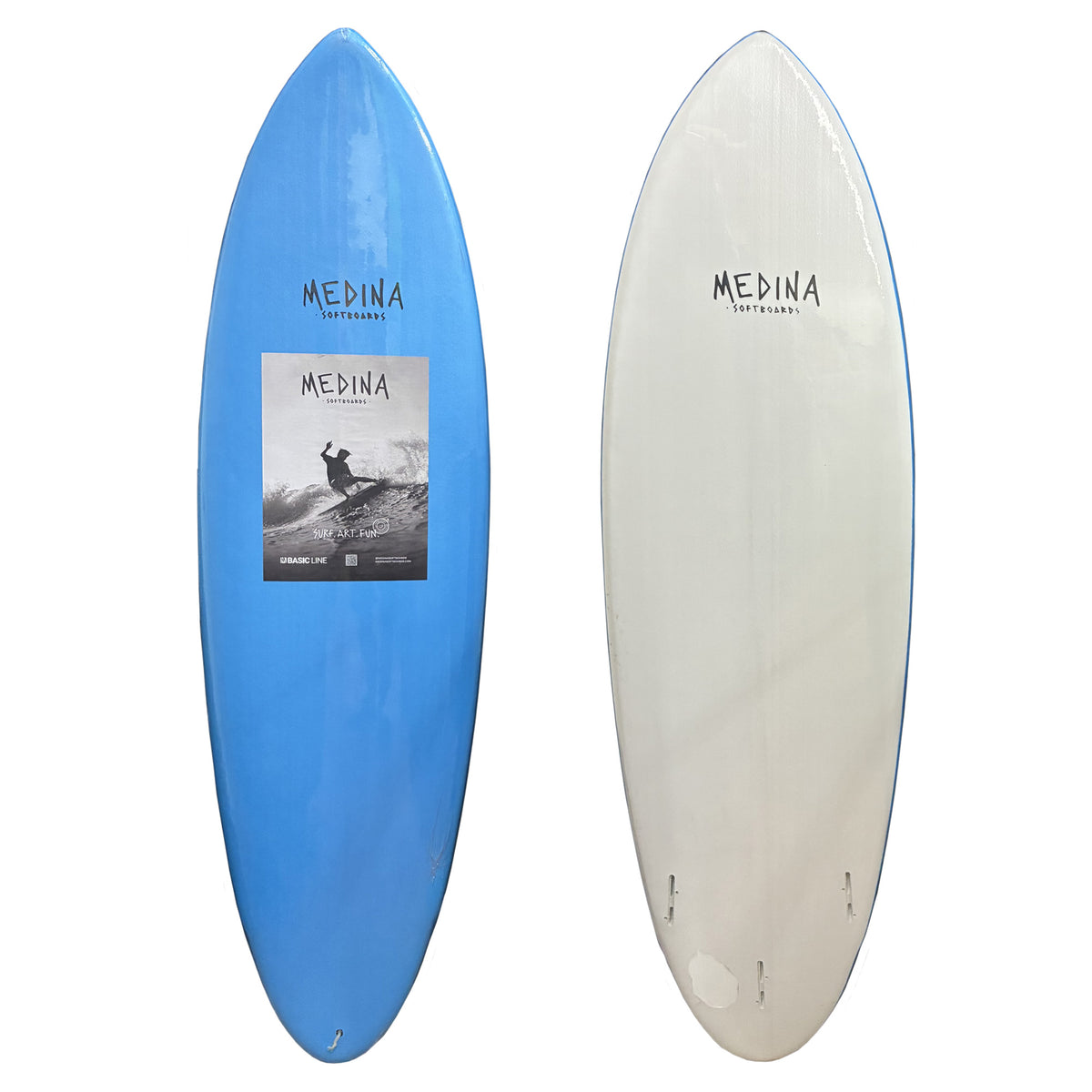 Medina Basic Line Magic 6'4 Soft Surfboard - Blue