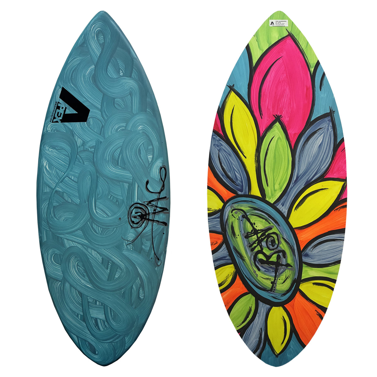 Apex AVAC 51" Skimboard - Ocean/Flowers