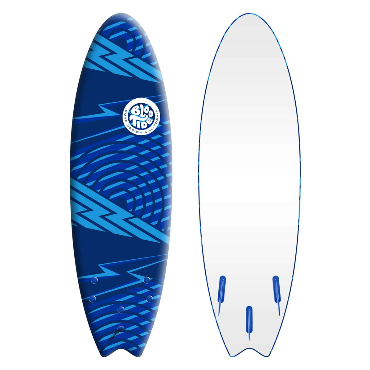 Bloo Tide Swallow 6'0 Soft Surfboard - Blue