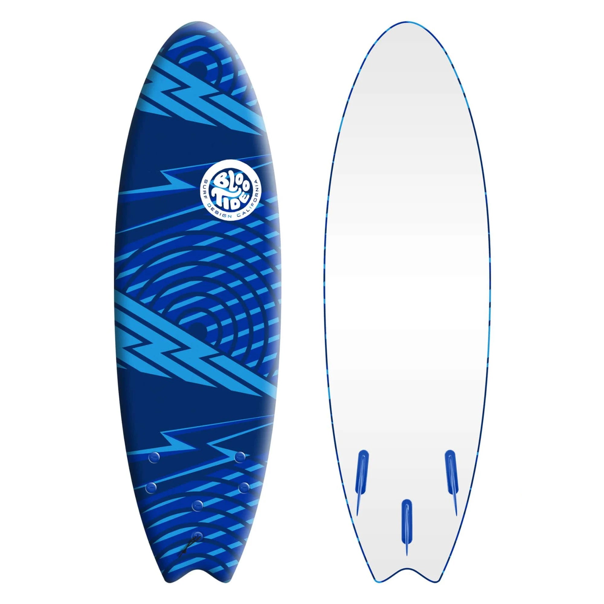 Bloo Tide Swallow 6'0 Soft Surfboard - Blue