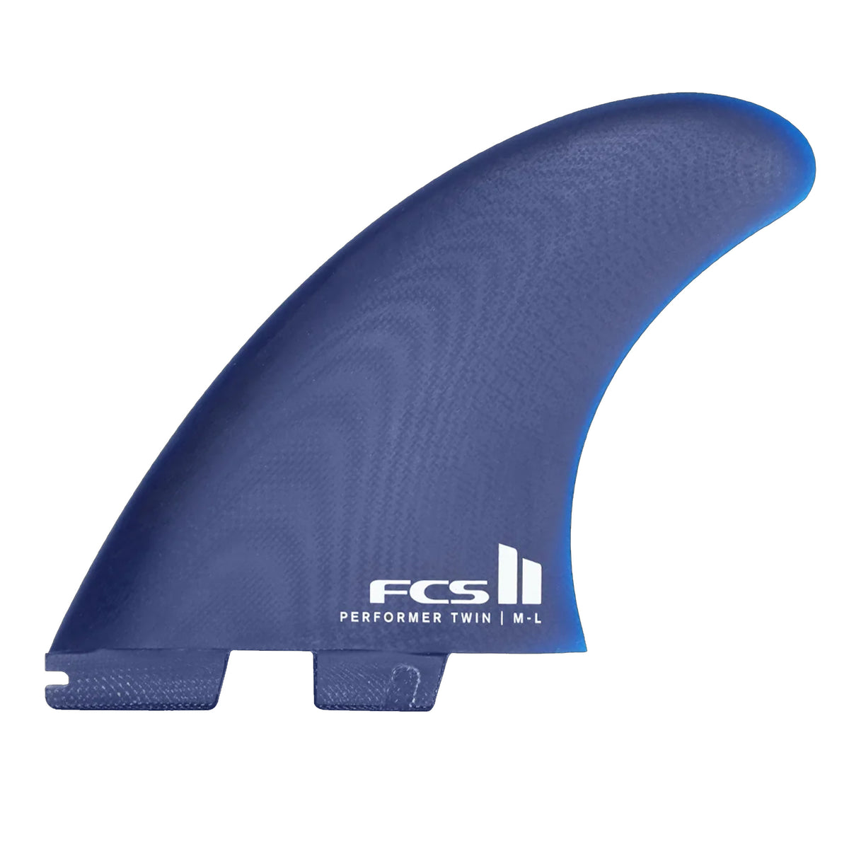 FCS II Performer Twin + 1 Performance Core Surfboard Fins - Medium-Large/Cali Blue