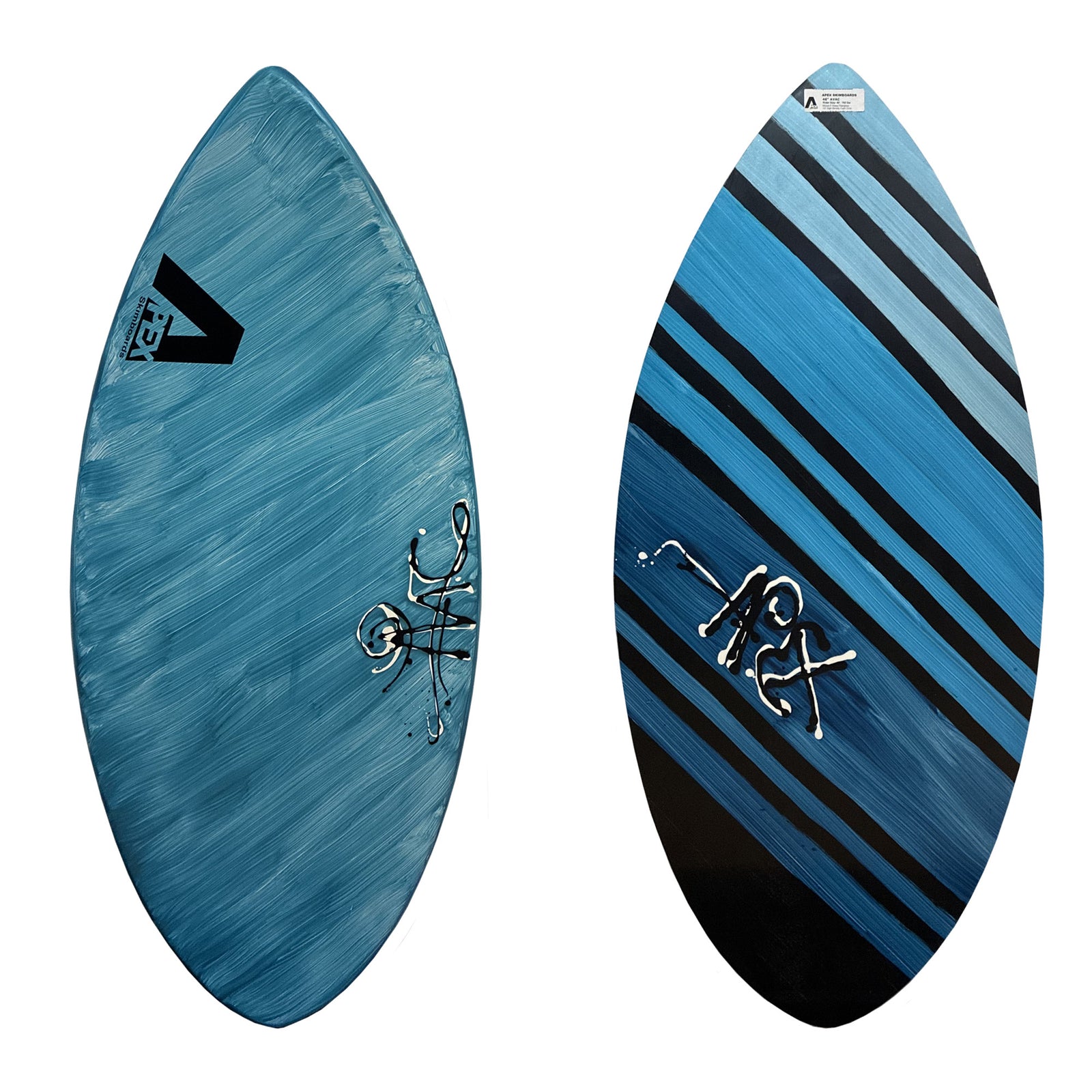 Apex AVAC 46" Skimboard - Blue Brush/Lines