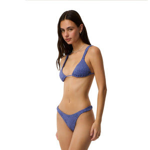 Billabong Dreams Broderie Sliding Tri Women's Bikini Top - Mid Blue
