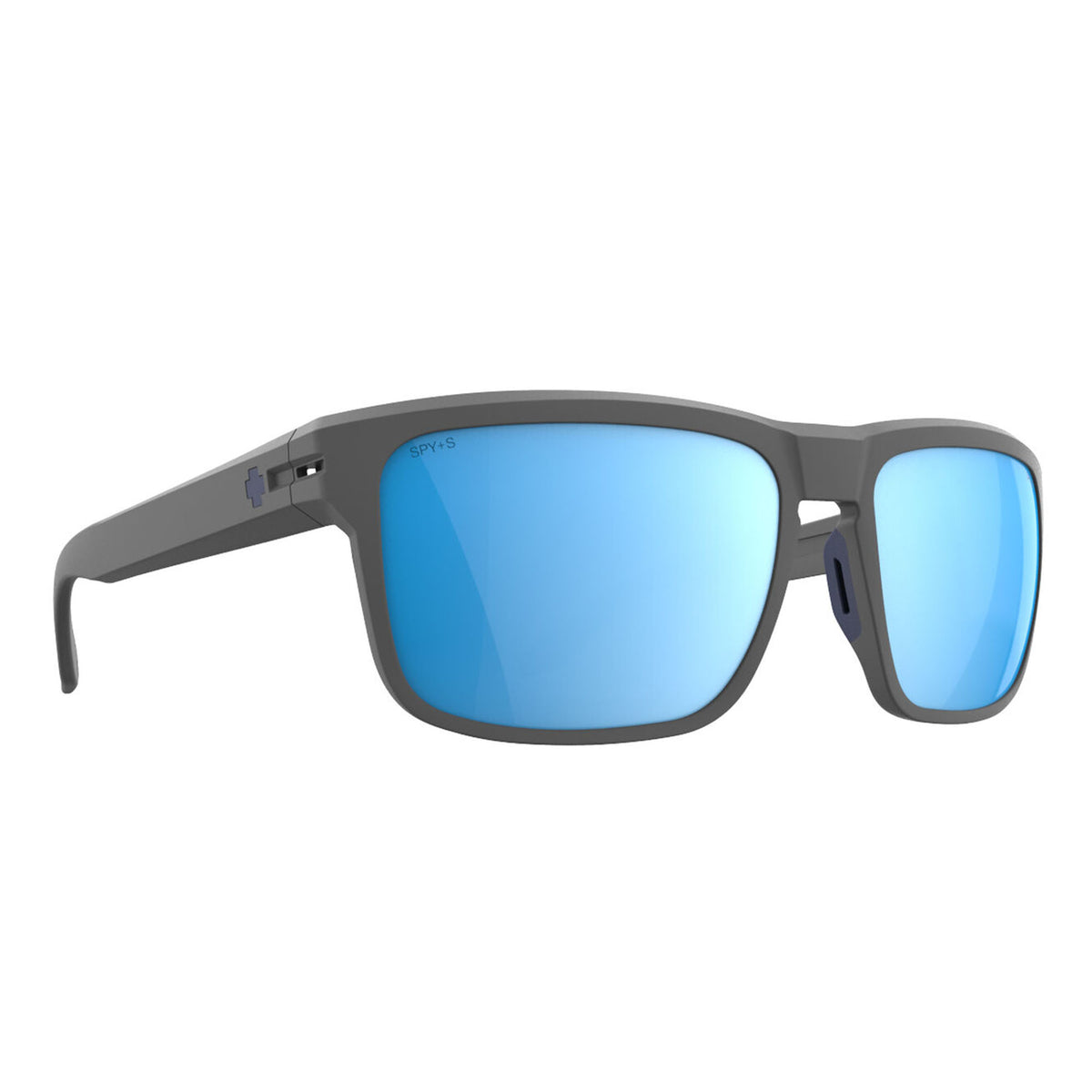 Spy Region Men's Sunglasses - ANSI Matte Black/Happy Boost Ice Blue Mirror Polarized