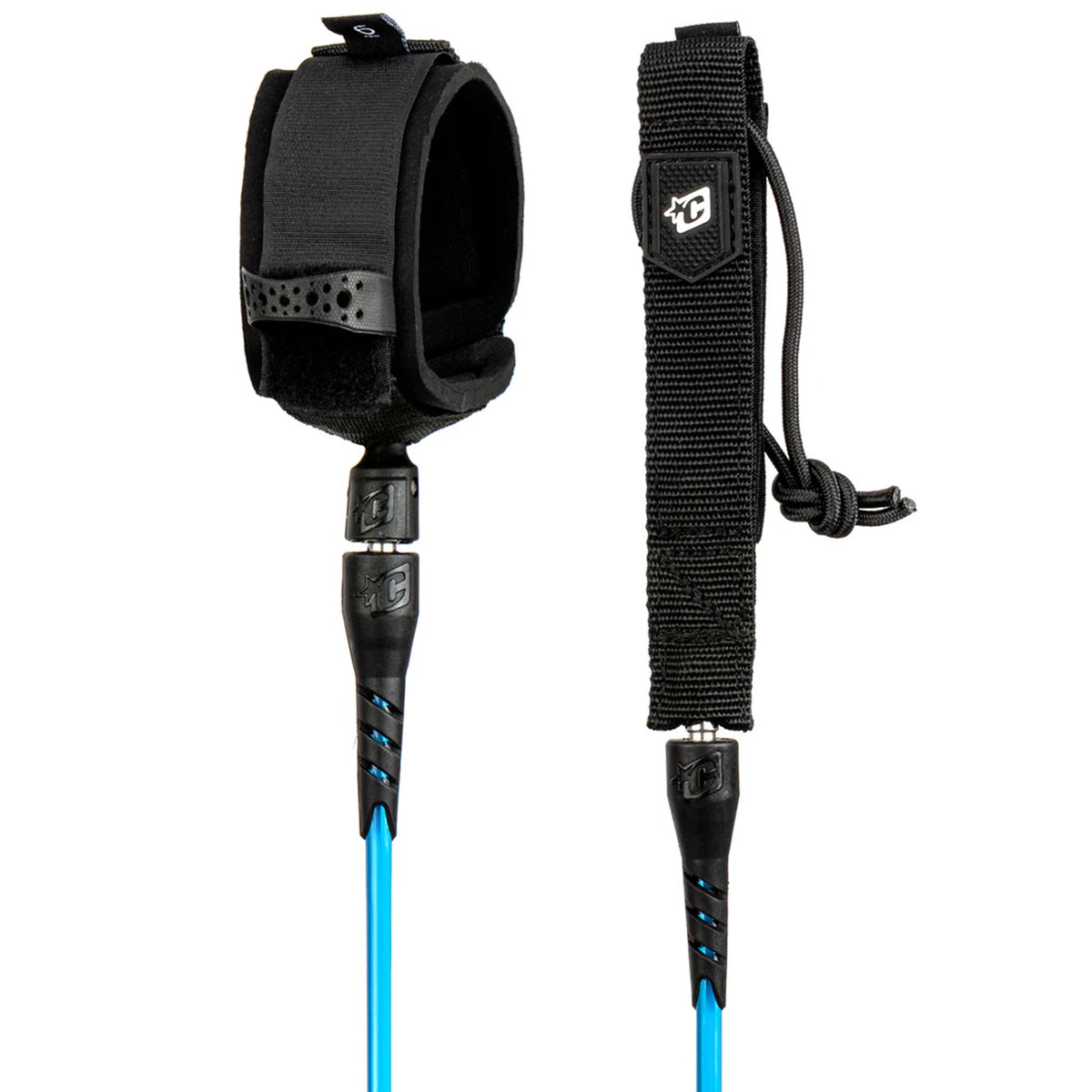Creatures of Leisure Icon 7' Surfboard Leash - Blue Black