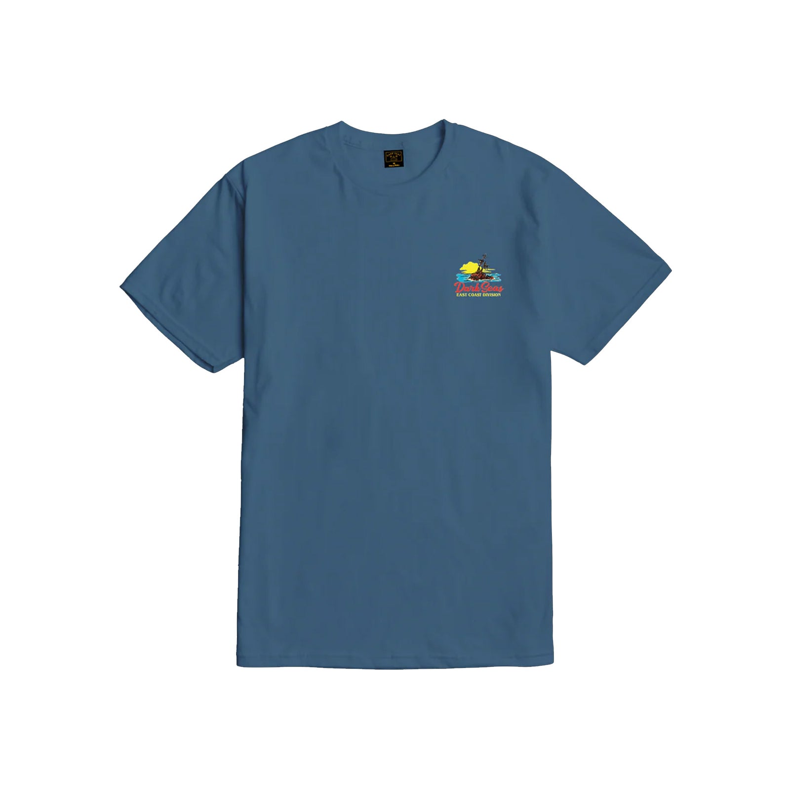Dark Seas East Coast Water Decal Men's S/S T-Shirt - Blue Jean