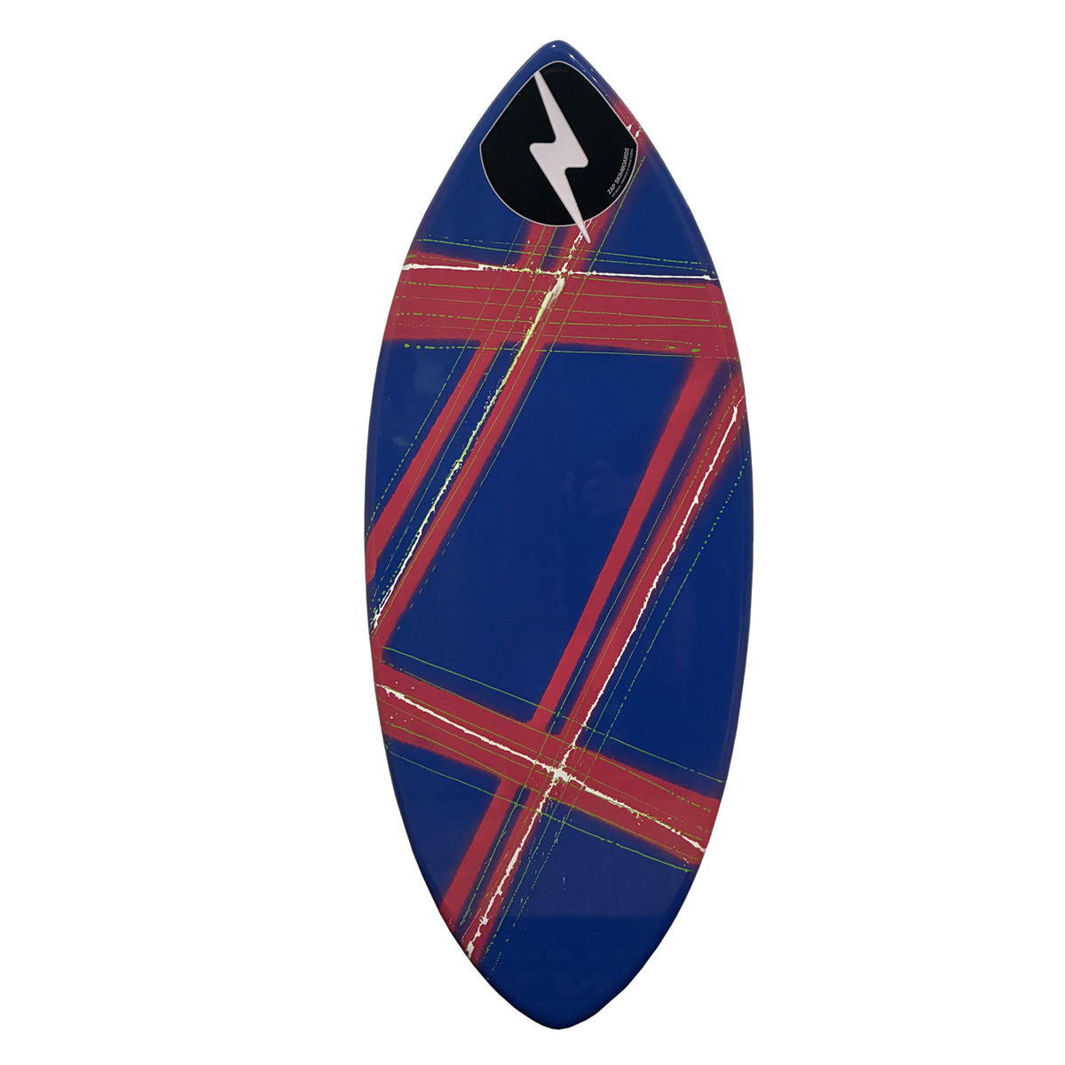 Zap Large Wedge 49" Skimboard - Blue Red Pattern