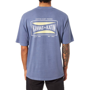 Katin Scrubber Relaxed Men's S/S T-Shirt - Blue Wash Pigment Dye