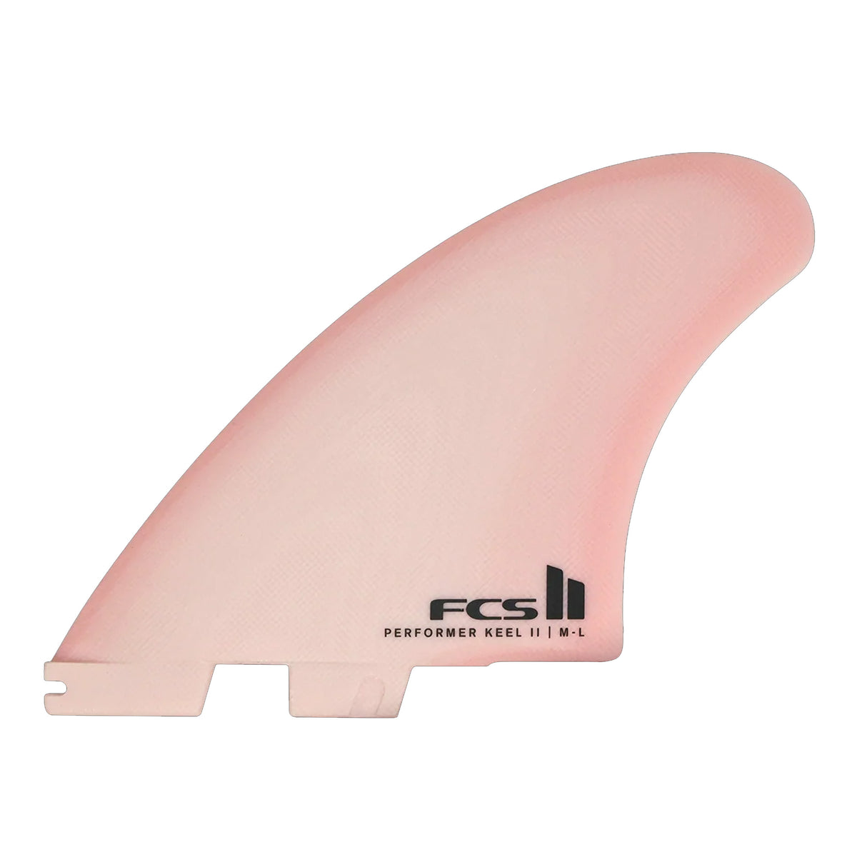 FCS II Performer Keel Twin Performance Glass Surfboard Fins - Medium-Large/Blush