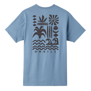 O'Neill Glyphs Standard Fit Men's S/S T-Shirt - Blue Mirage