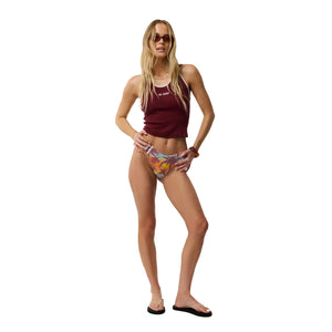 Rip Curl Retro Revival Hi Leg Skimpy Women's Bikini Bottom - Multi