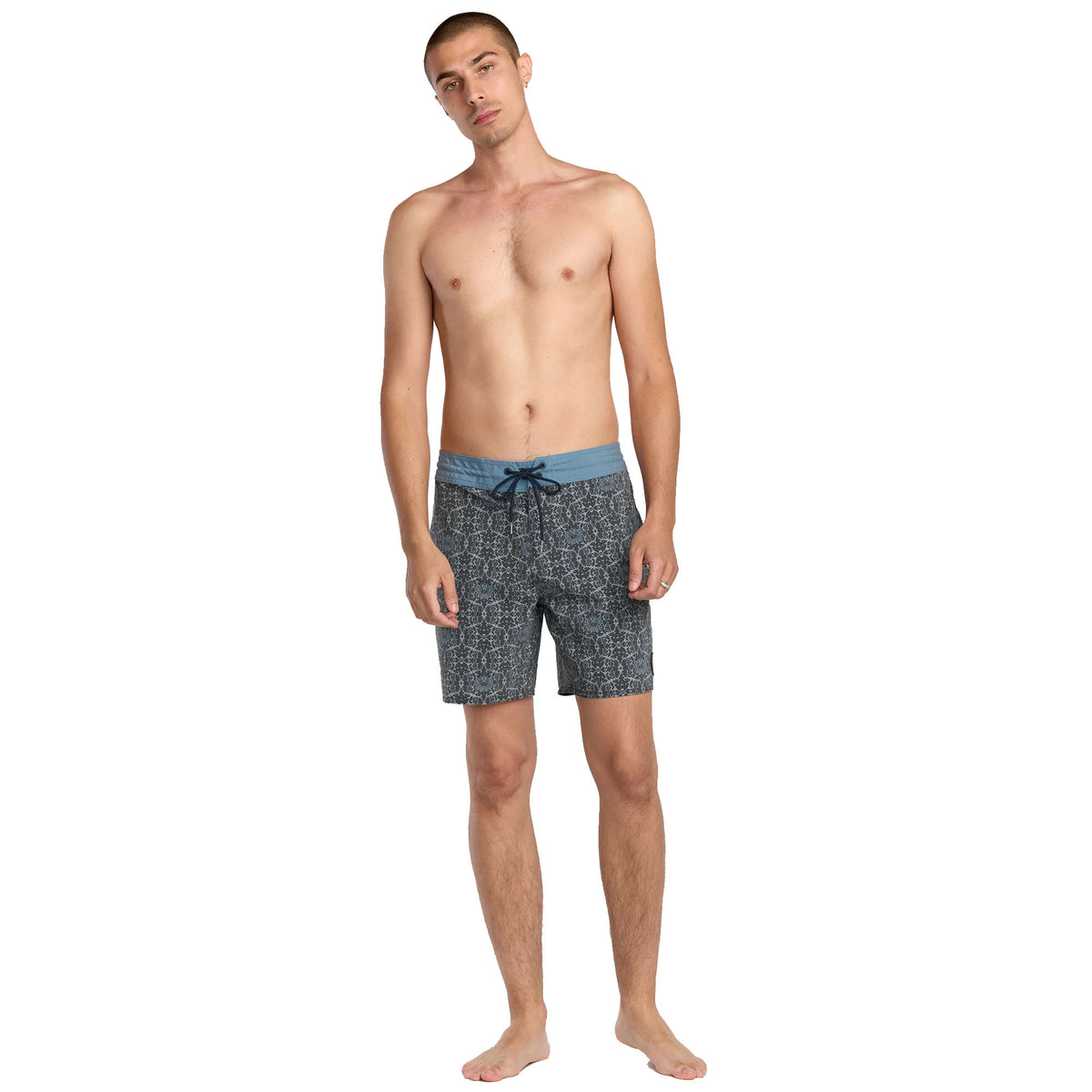 Volcom Psych Cotton Stretch Stoney 17" Men's Boardshorts - Moonbeam