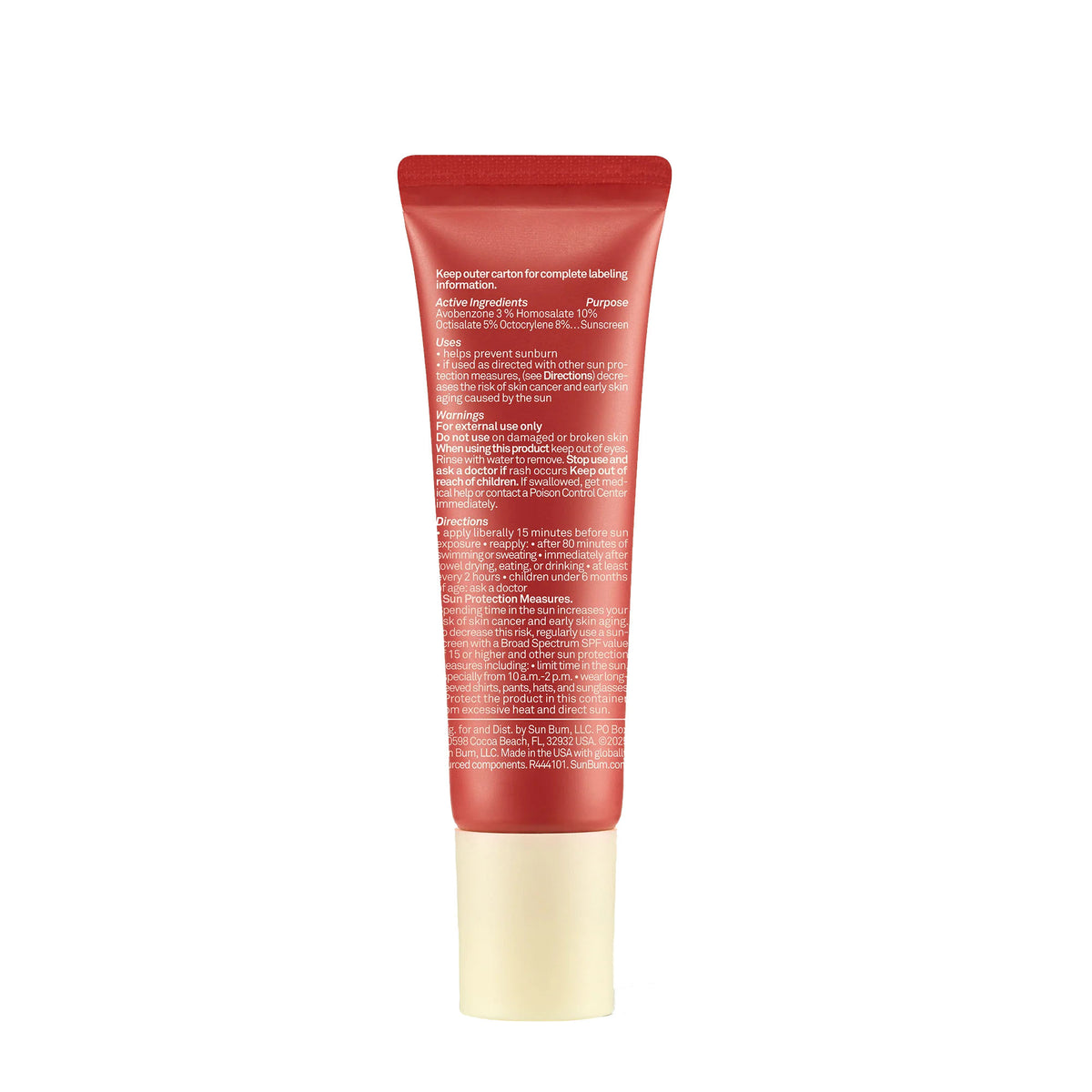 Sun Bum Moisturizing 30 SPF Tinted Lip Balm Sunscreen - Bonfire