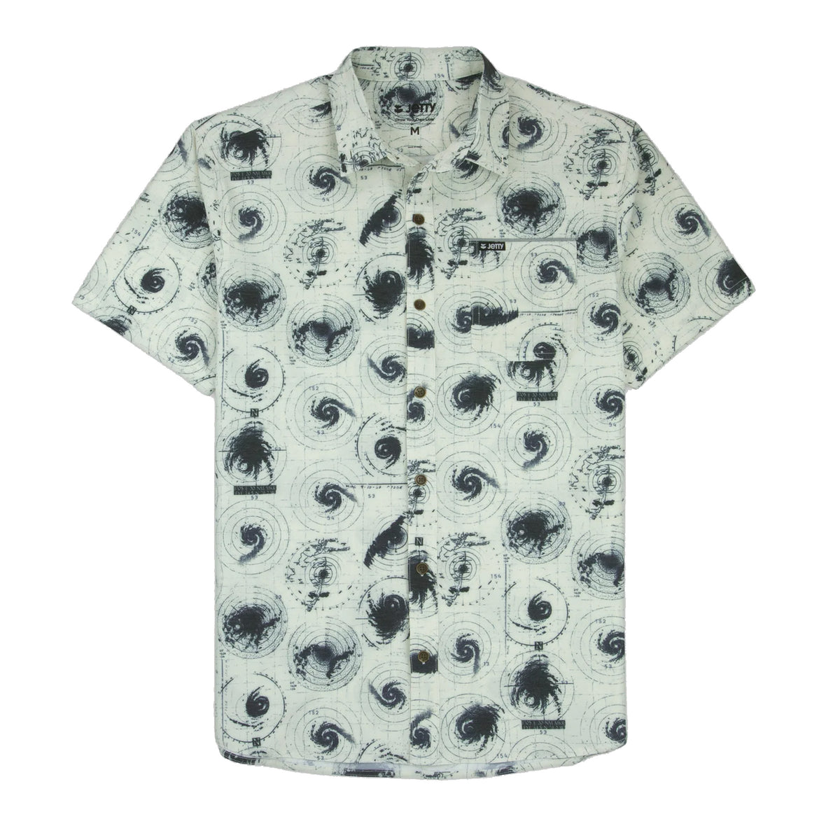Jetty Garwood Woven Men's S/S Dress Shirt - Bone