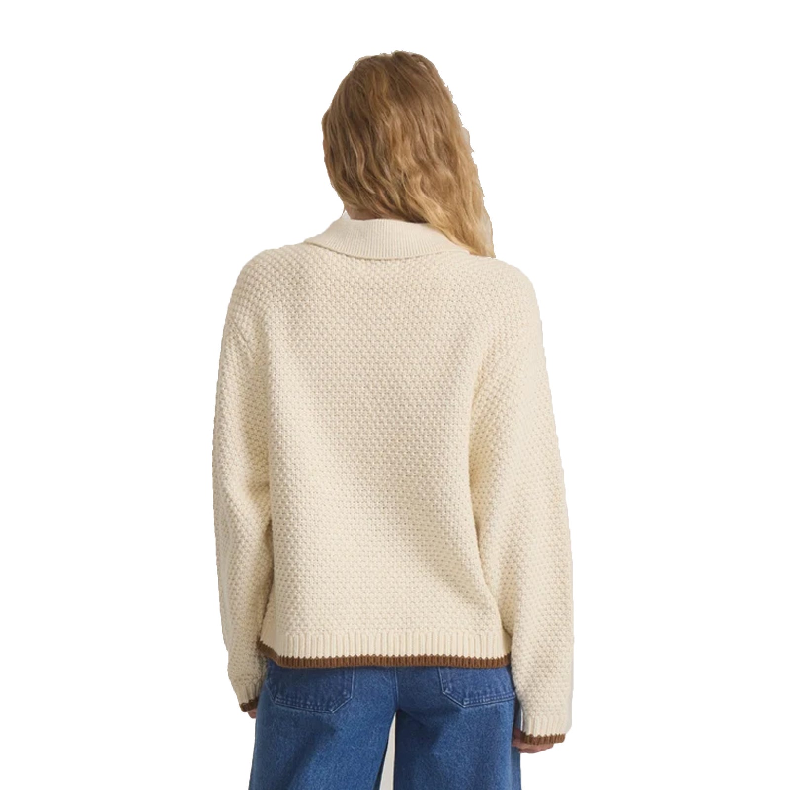 Roark Open Roads Cardigan Women's L/S Sweater - Bone